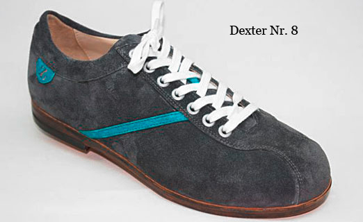Dexter Sneaker grau mit türkisfarbenem Streifen